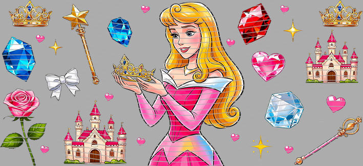 16oz Disney style-D-3155
